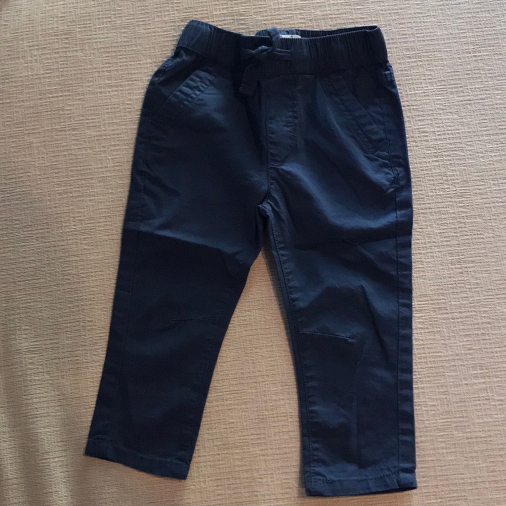 Frenchie Mini Couture Baby Navy Khaki Pants